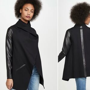 SPANX Black Leather Women's Jacket